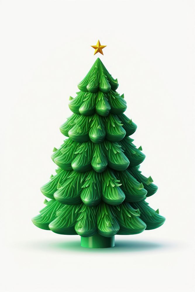 Christmas tree figure plant white background anticipation. AI generated Image by rawpixel.