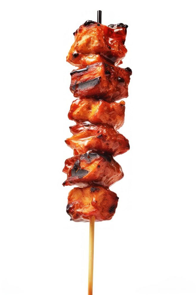 Barbecue skewer grilling meat food. AI generated Image by rawpixel.