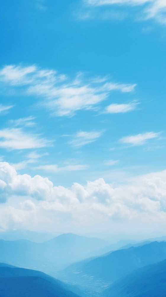 Mountain blue sky outdoors horizon nature. AI generated Image by rawpixel.