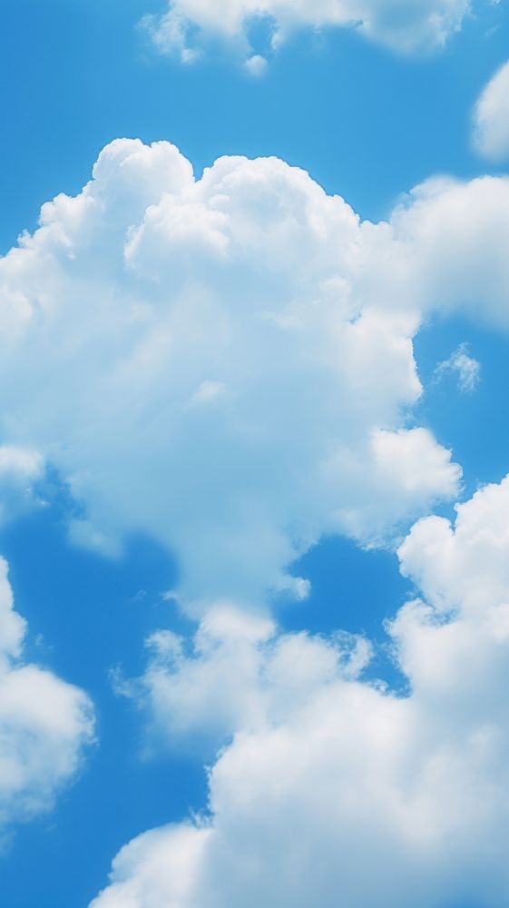 Blue sky with cloud outdoors nature tranquility. AI generated Image by rawpixel.
