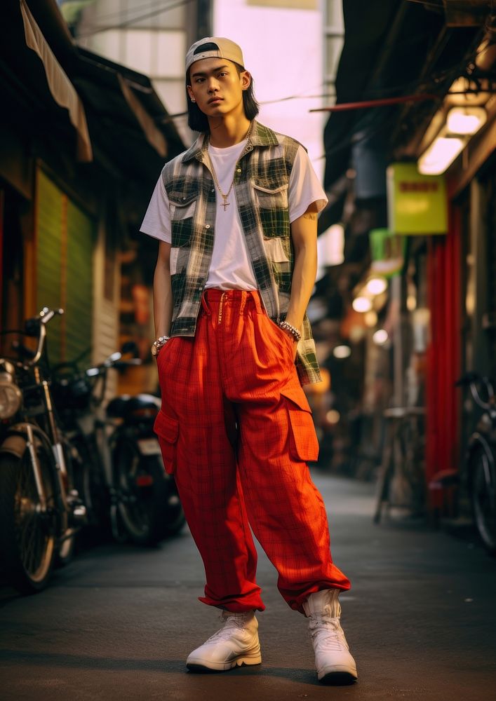 Thai man standing footwear fashion. AI generated Image by rawpixel.