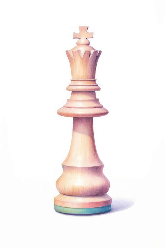 Knig Chess chess game white background. AI generated Image by rawpixel.