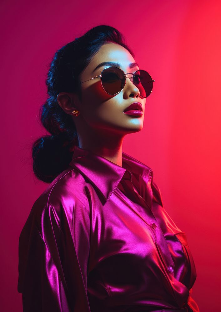 Thai woman portrait photography sunglasses. AI generated Image by rawpixel.