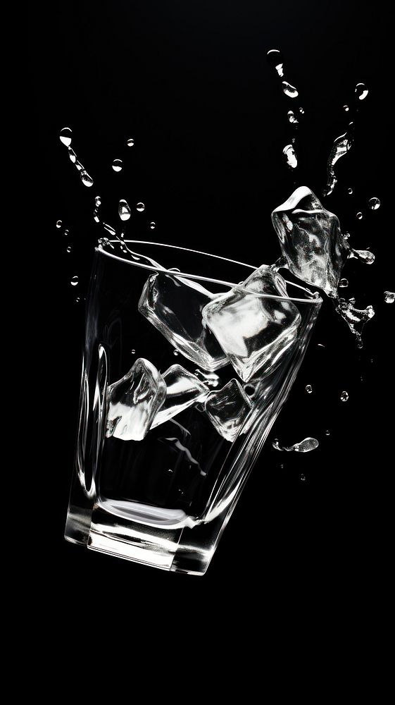 Glass broken glass drink black. Premium Photo rawpixel