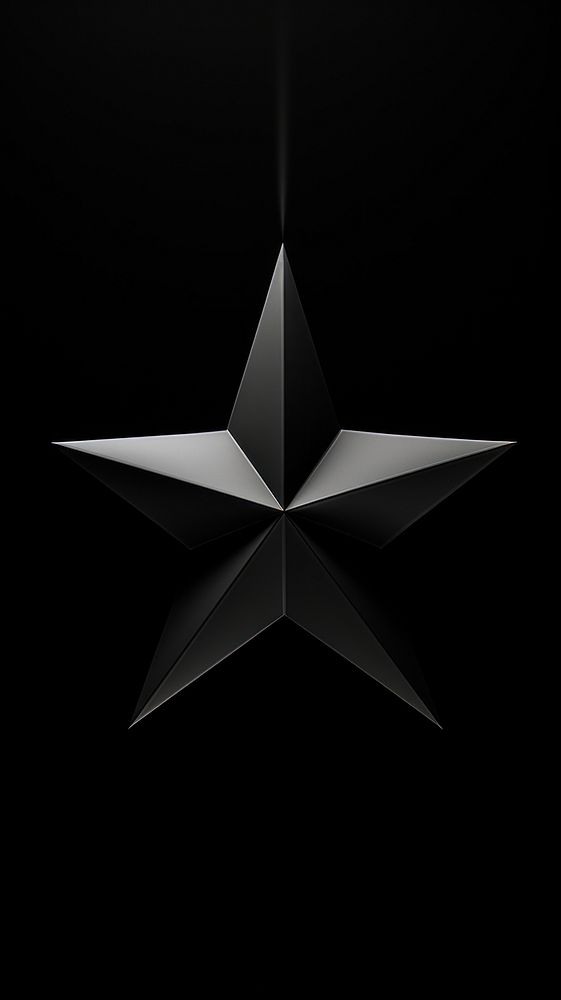 Star black black background monochrome. AI generated Image by rawpixel.
