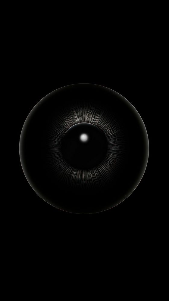 Eye ball black astronomy black background. AI generated Image by rawpixel.