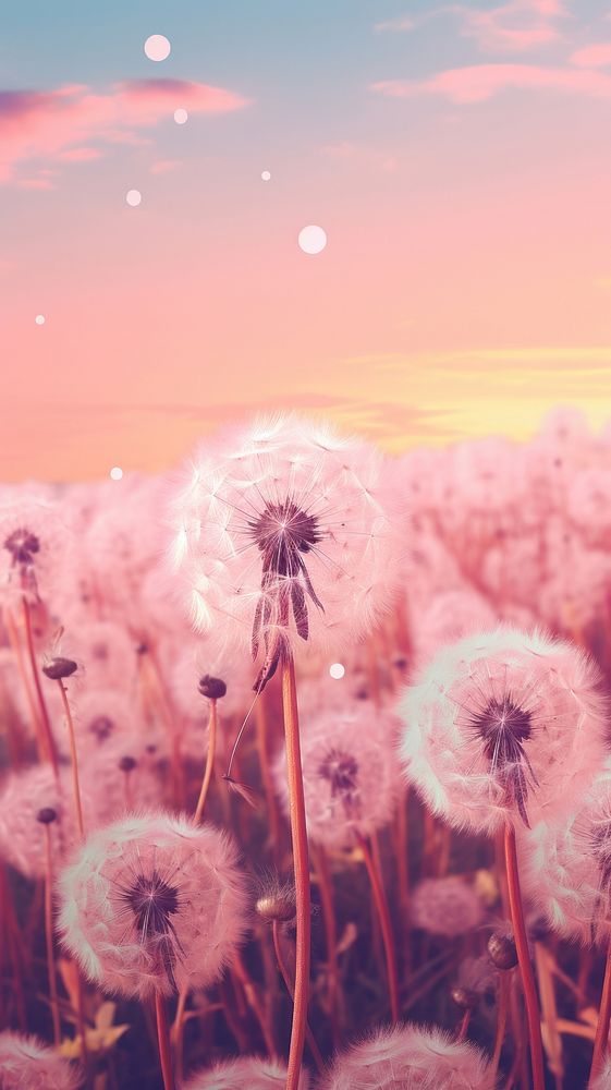 Dandelion fluff dandelion outdoors nature. AI generated Image by rawpixel.