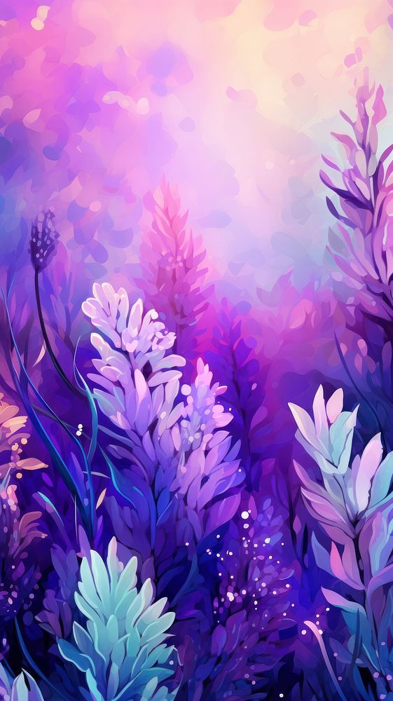 Lavender garden backgrounds abstract outdoors. AI generated Image by rawpixel.