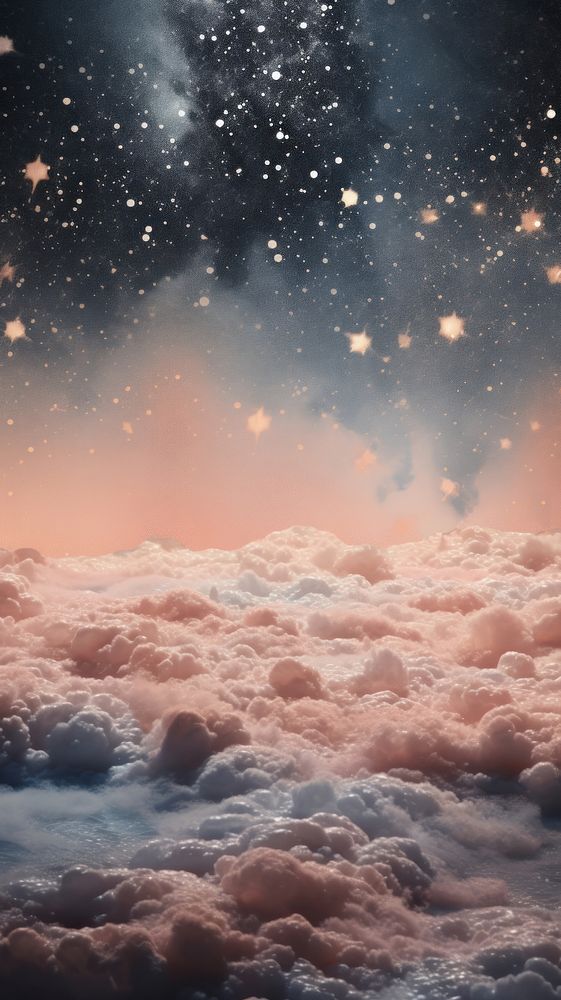 Beach aesthetic cloud astronomy outdoors. AI generated Image by rawpixel.