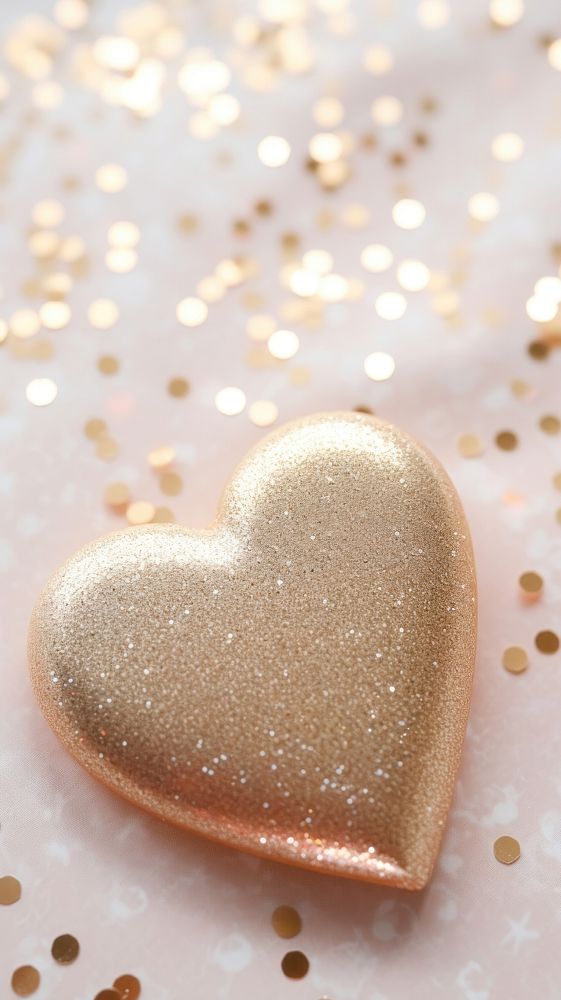 Glitter heart backgrounds celebration decoration. AI generated Image by rawpixel.