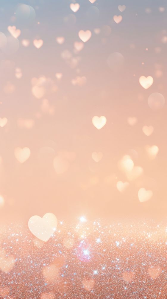 Glitter heart backgrounds outdoors nature. AI generated Image by rawpixel.