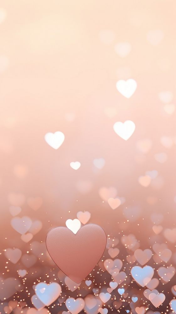 Glitter heart backgrounds defocused abstract. AI generated Image by rawpixel.