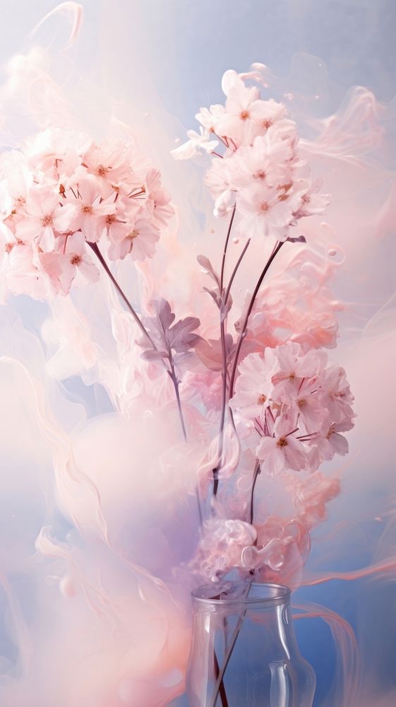 Floral flower plant blossom. AI generated Image by rawpixel.