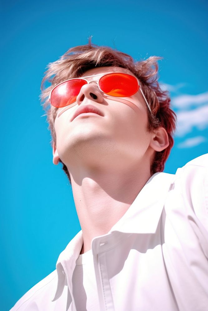 Male sunglasses portrait summer. AI generated Image by rawpixel.