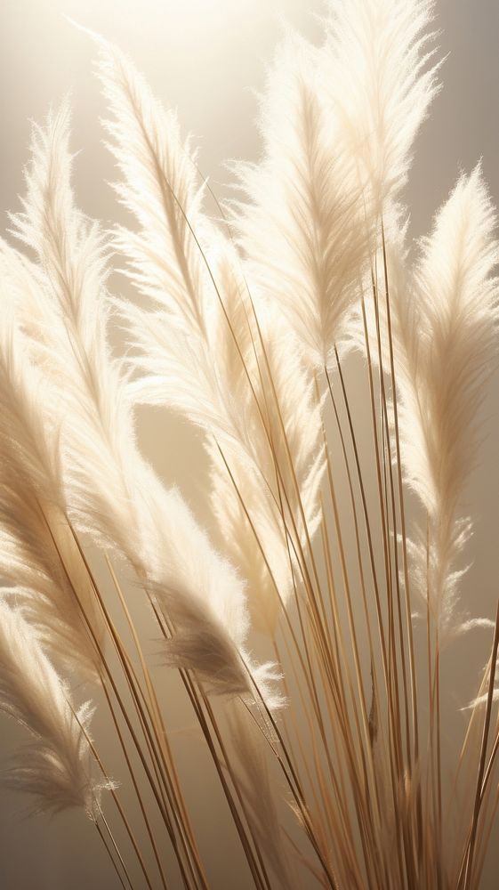 Pampas grass and reeds backgrounds sunlight plant