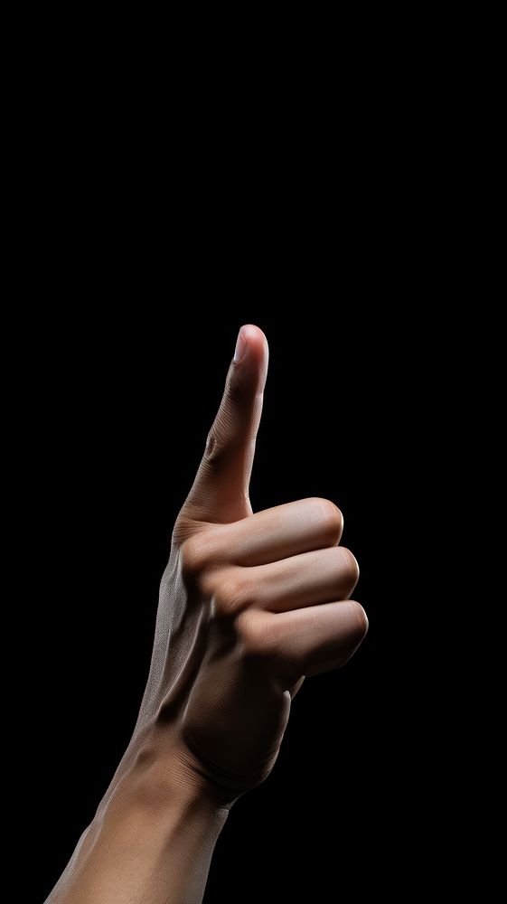 Middle finger adult black hand. AI generated Image by rawpixel.