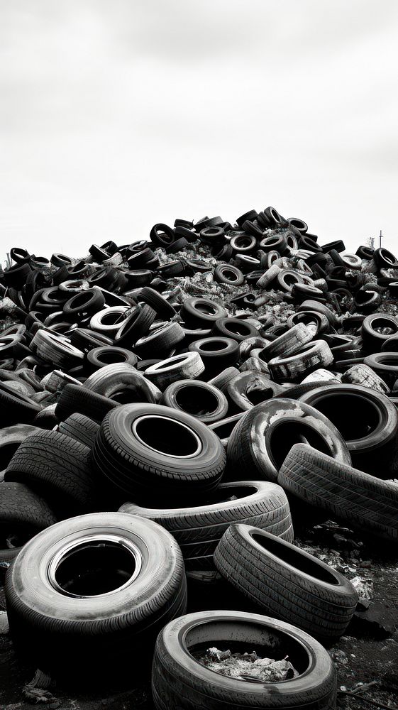 Junkyard wheel black tire. AI Free Photo rawpixel