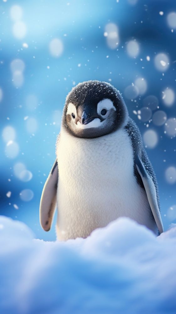 Penguin animal nature bird. AI generated Image by rawpixel.