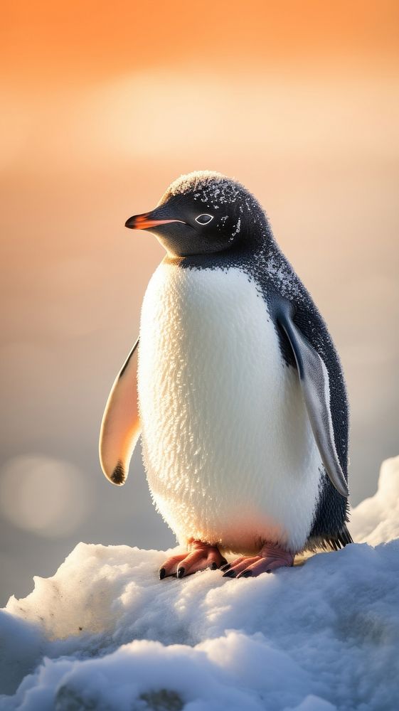 Penguin animal nature bird. AI generated Image by rawpixel.