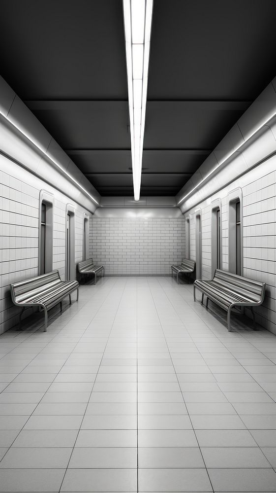 Subway black transportation architecture. AI generated Image by rawpixel.