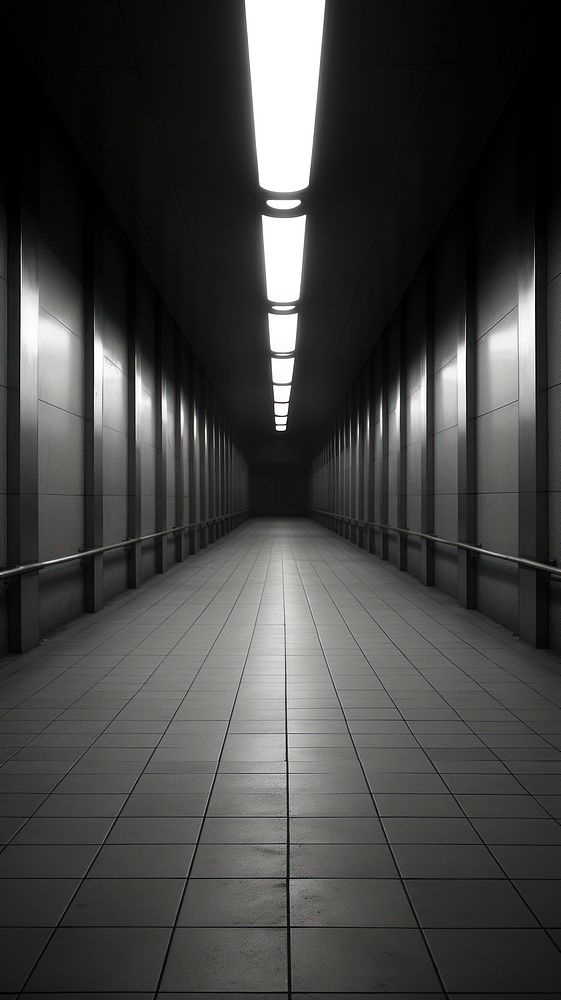 Subway architecture corridor building. AI generated Image by rawpixel.