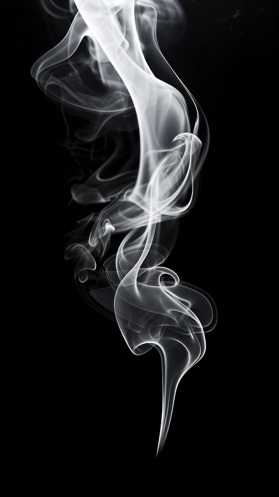 Smoke black white black background. AI generated Image by rawpixel.
