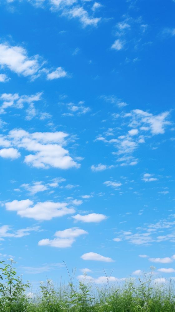 Clear blue sky nature outdoors horizon. AI generated Image by rawpixel.