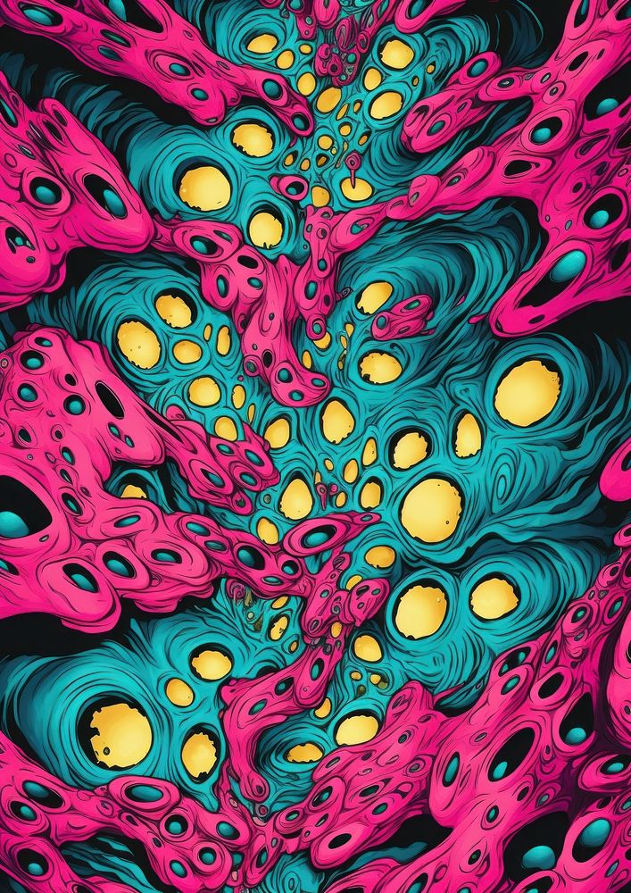 Macro art science pattern purple. AI generated Image by rawpixel.