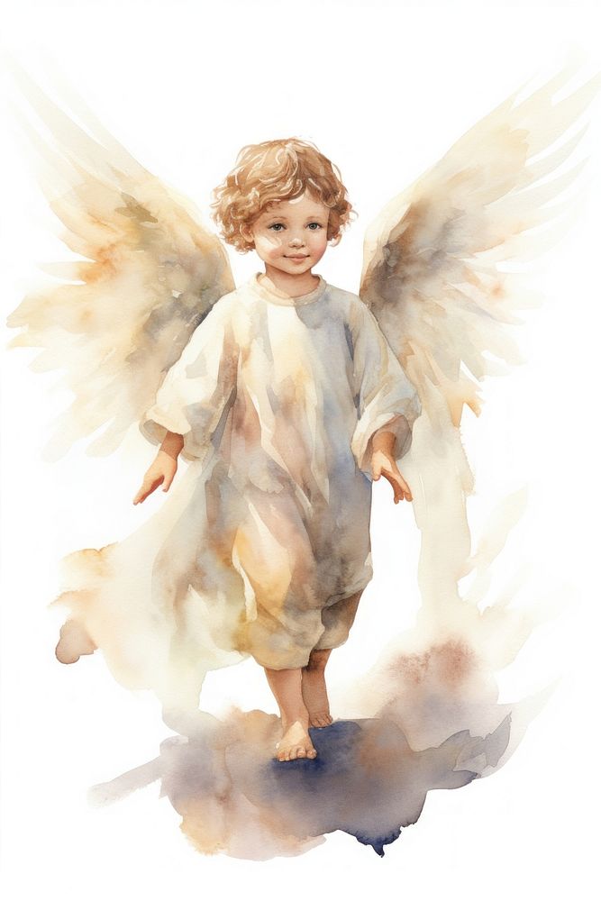 Fairy angel child representation. AI generated Image by rawpixel.