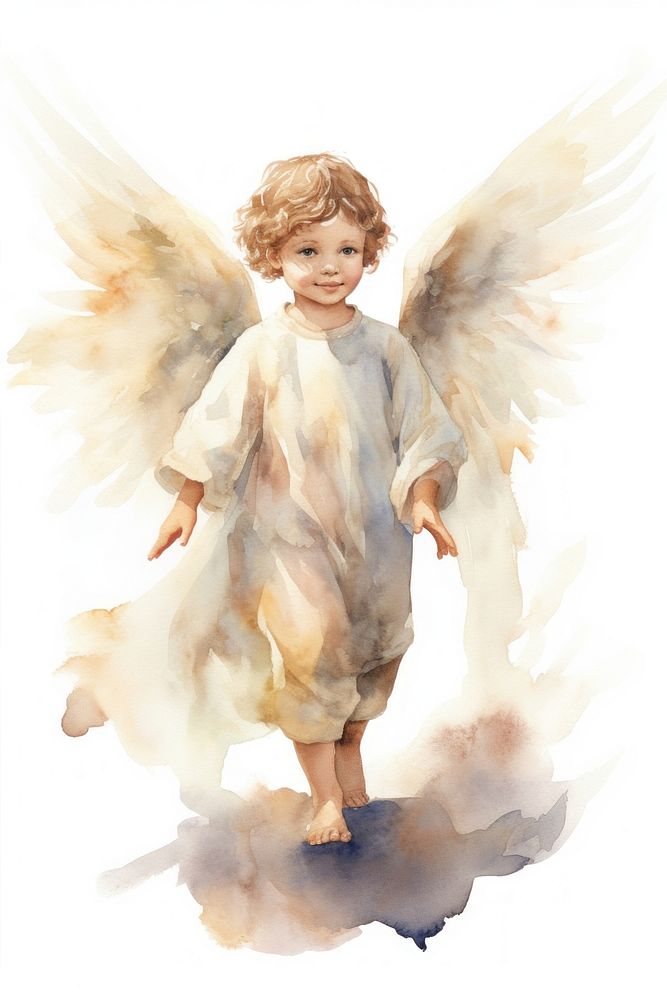 Fairy angel child representation. 