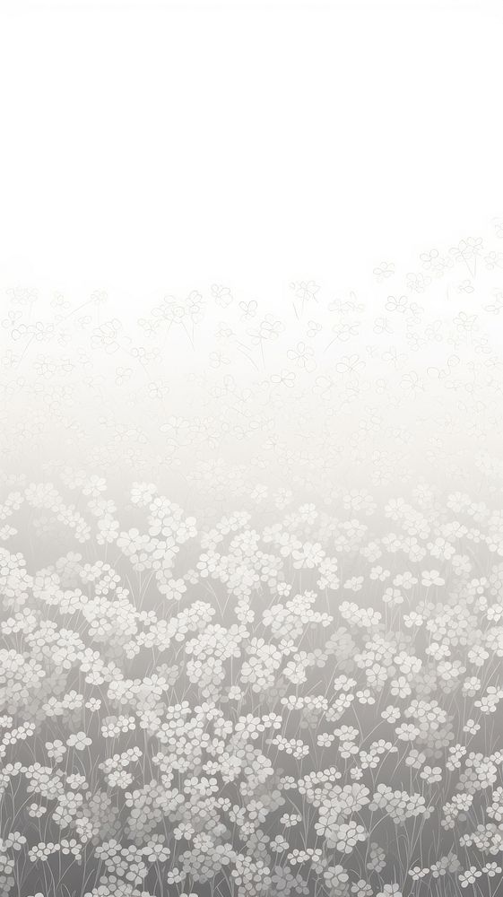 White colors field of flowers landscapes backgrounds nature monochrome. AI generated Image by rawpixel.