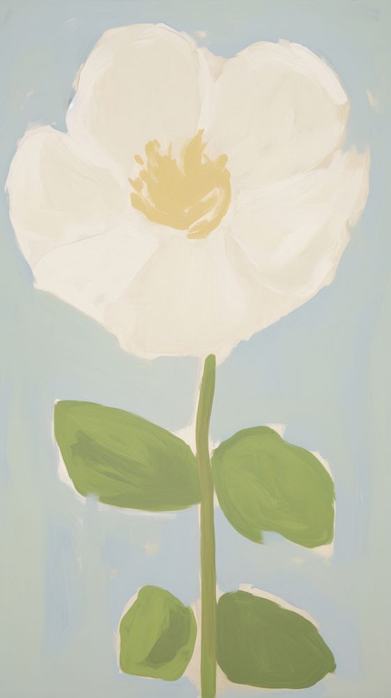 Flower painting art petal. AI generated Image by rawpixel.
