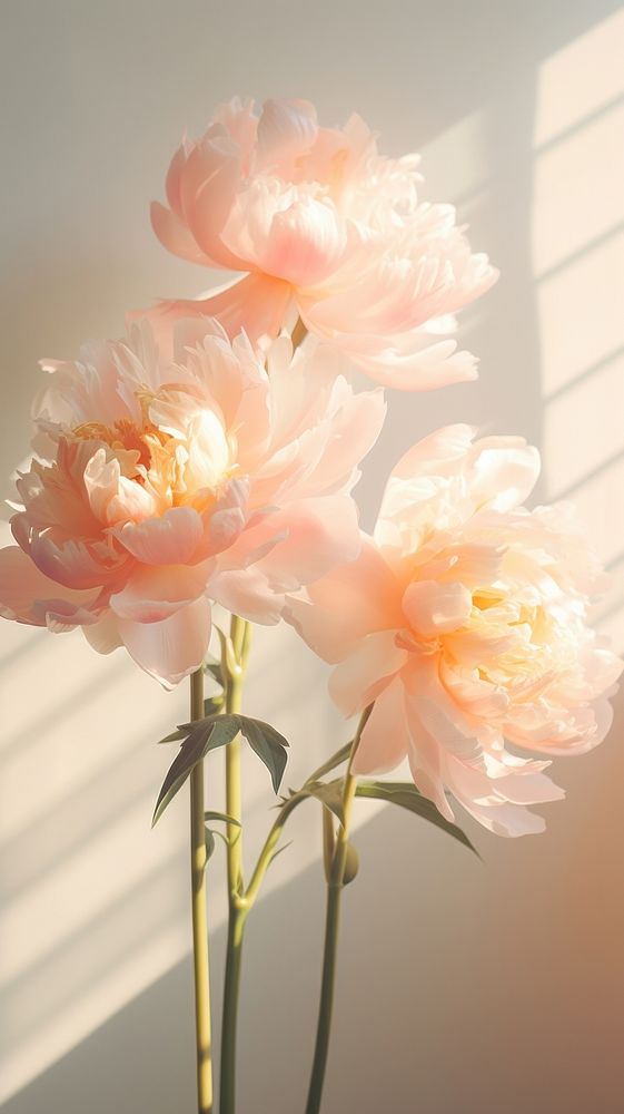 Spring peony blossom flower petal. AI generated Image by rawpixel.