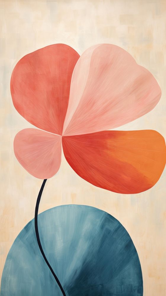 Flower backgrounds abstract painting. AI generated Image by rawpixel.