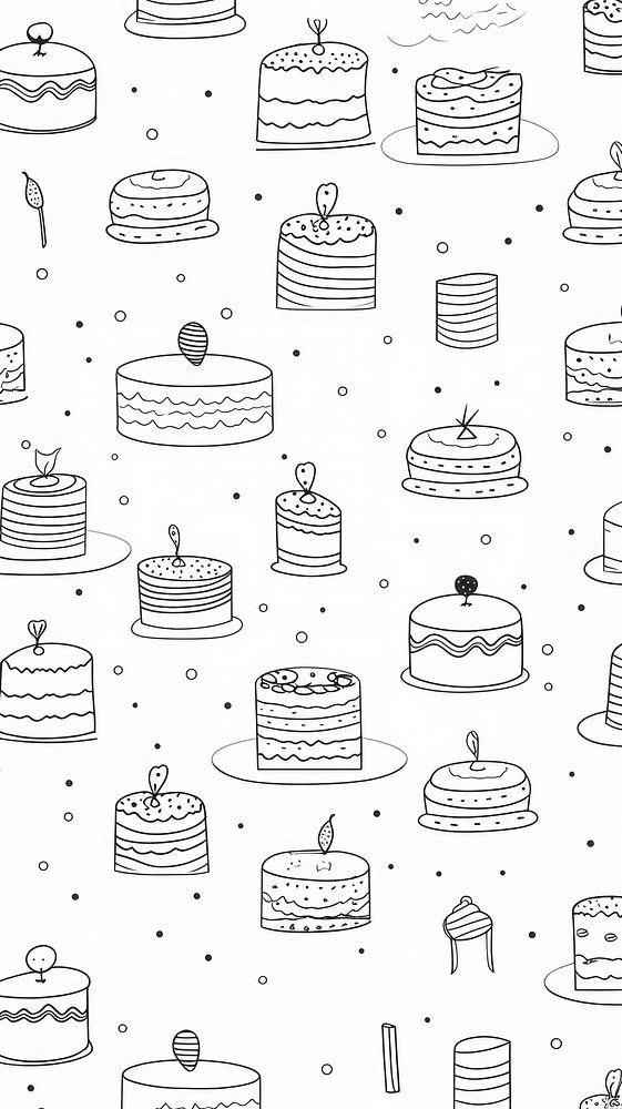 Cake backgrounds pattern dessert. AI generated Image by rawpixel.