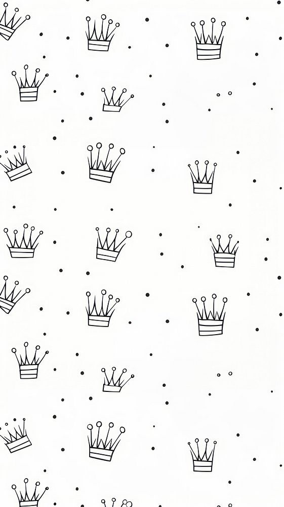 Crown backgrounds pattern paper.