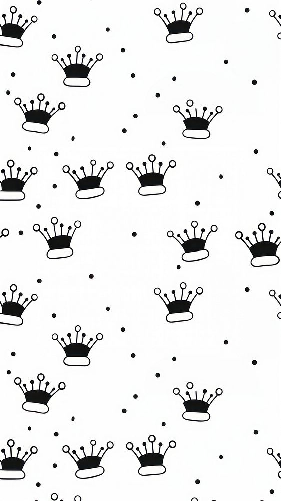 Crown backgrounds pattern paper. AI generated Image by rawpixel.