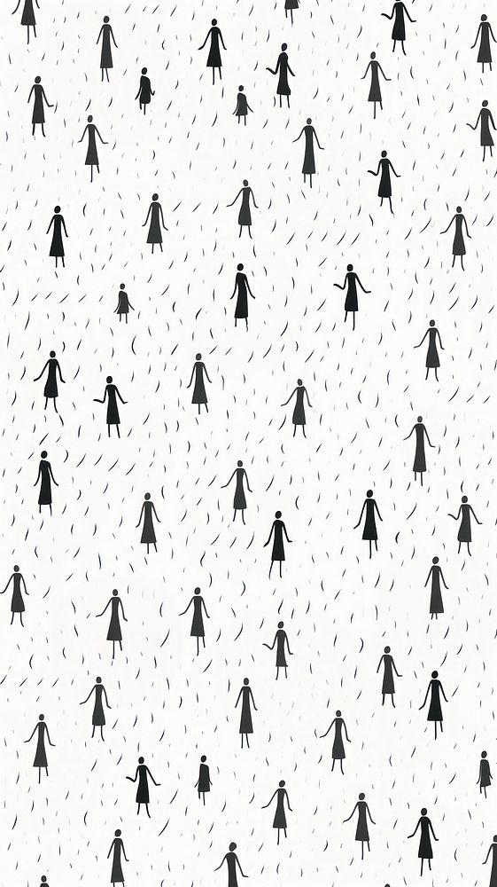 People backgrounds pattern white. AI generated Image by rawpixel.