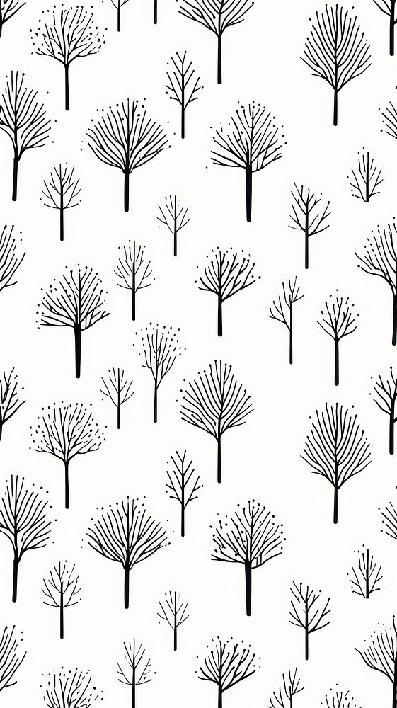 Tree pattern backgrounds wallpaper. AI generated Image by rawpixel.