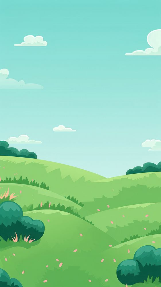 Spring lawn backgrounds landscape grassland. AI generated Image by rawpixel.
