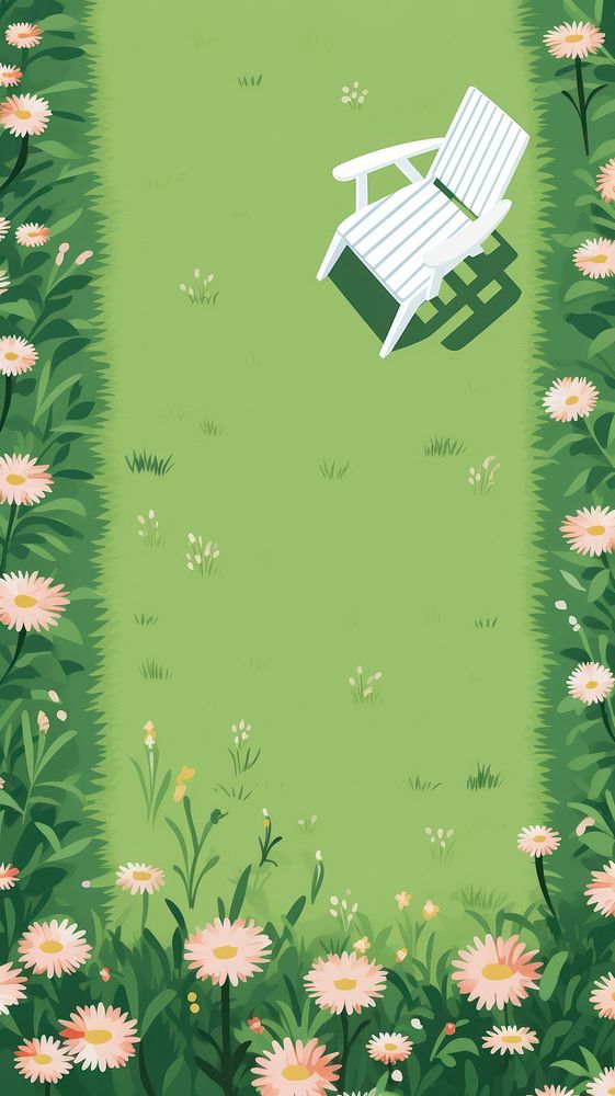 Spring lawn backgrounds outdoors cartoon. AI generated Image by rawpixel.