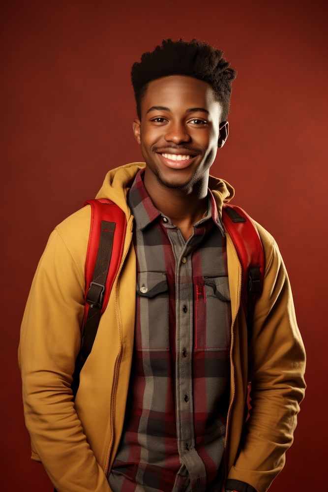African student portrait smile adult. AI generated Image by rawpixel.