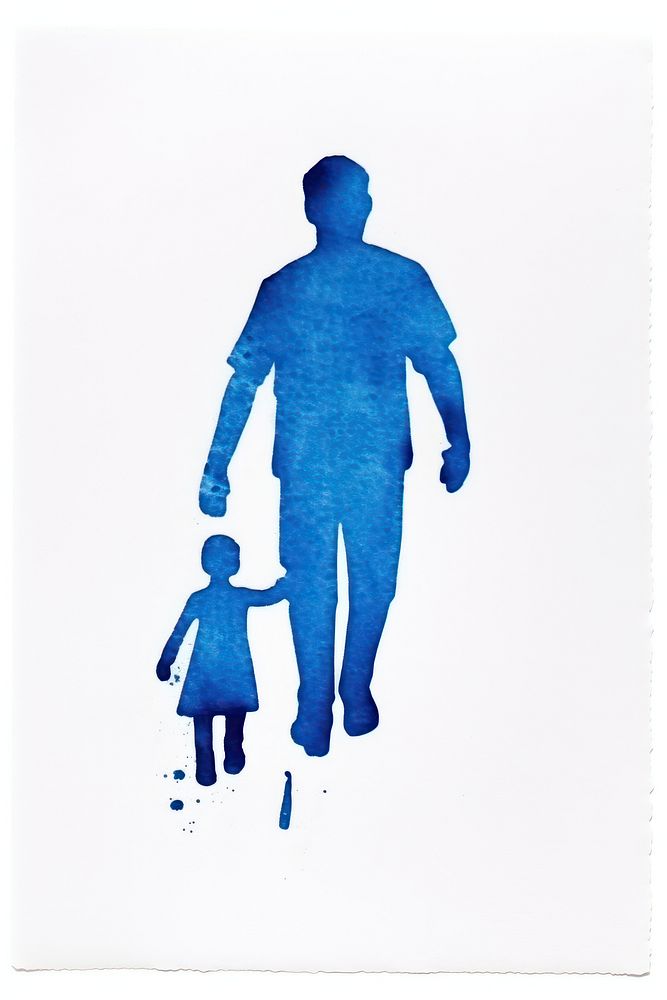 Father art silhouette walking. AI generated Image by rawpixel.