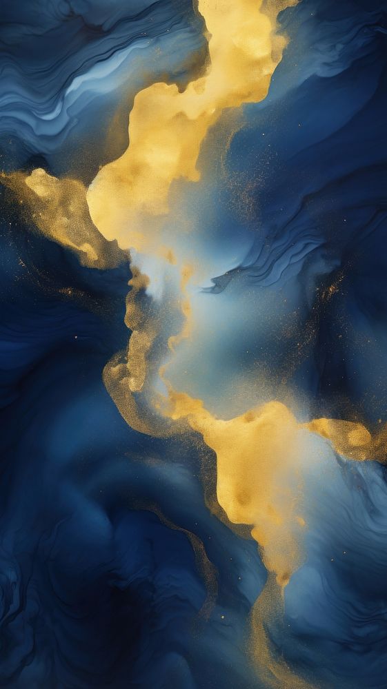 Blue and gold backgrounds nature accessories. AI generated Image by rawpixel.
