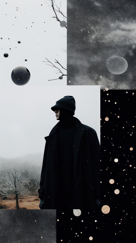 Black sky astronomy outdoors nature. AI generated Image by rawpixel.