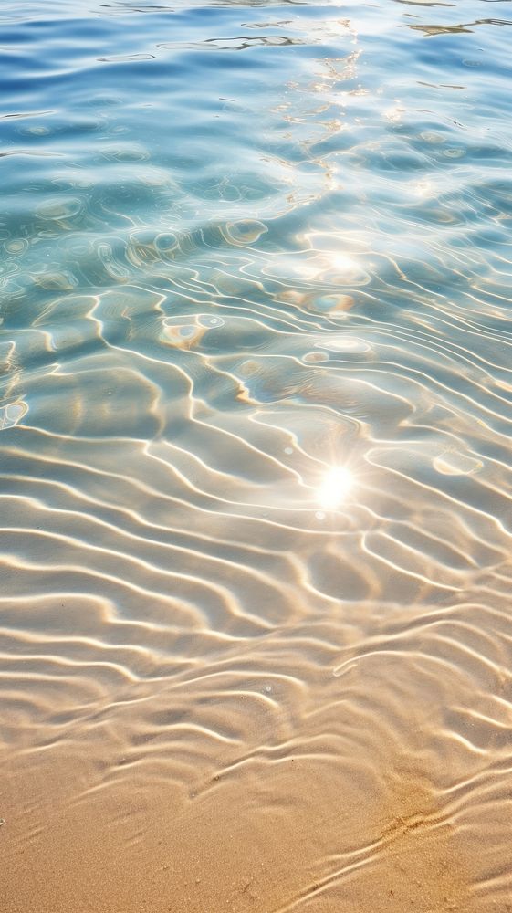 Water nature sand reflection. AI generated Image by rawpixel.