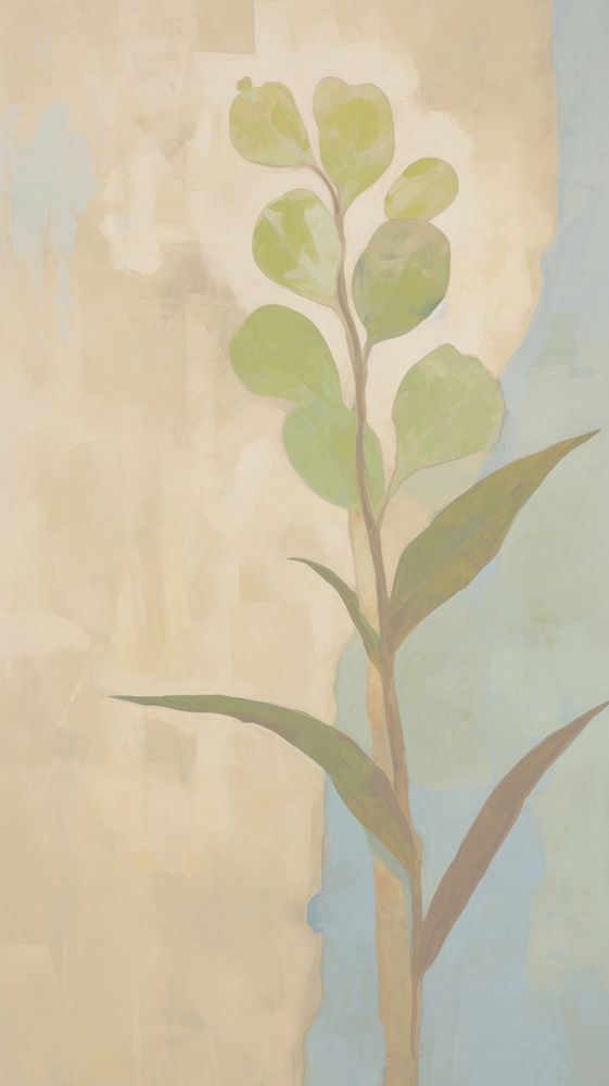 Plant painting art backgrounds. AI generated Image by rawpixel.