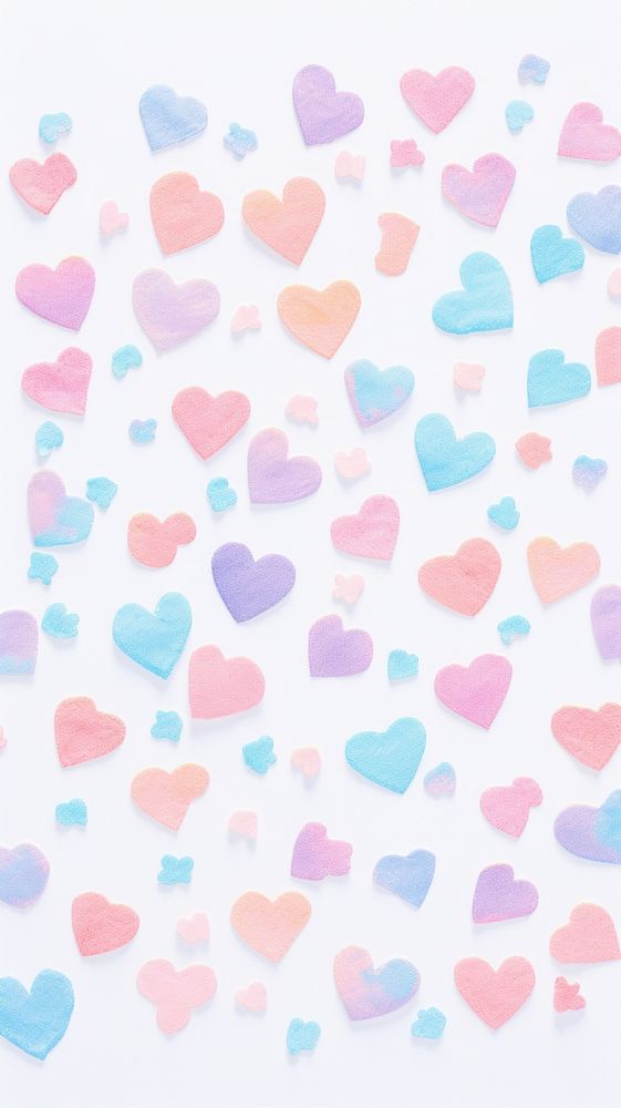 Tiny hearts backgrounds confetti petal. AI generated Image by rawpixel.