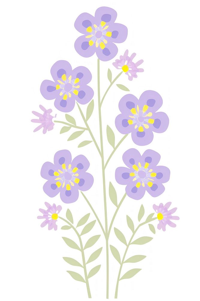 Lavender flower blossom pattern plant. AI generated Image by rawpixel.