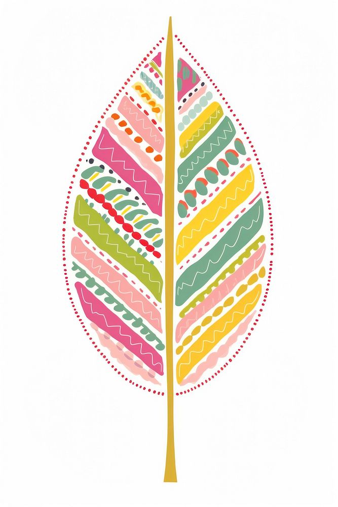 Leaf pattern plant art. AI generated Image by rawpixel.